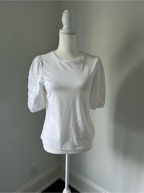 Ann Taylor Puff Sleeve Top
